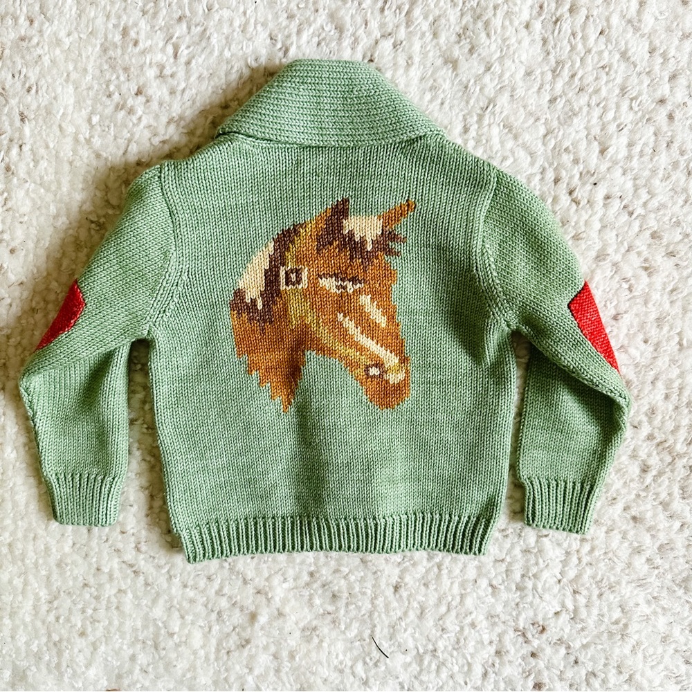 NWT Misha & Puff Yearling Shawl Collar Cardigan, size 18-24 mos